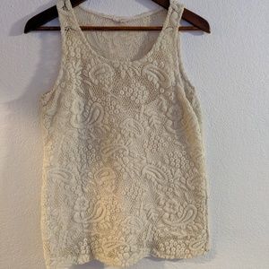 White Lace Tank